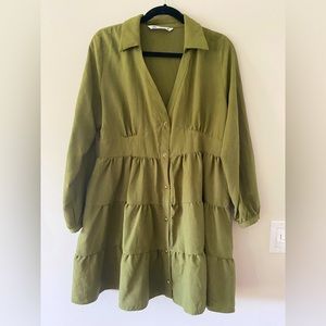 Zara long sleeve mini dress